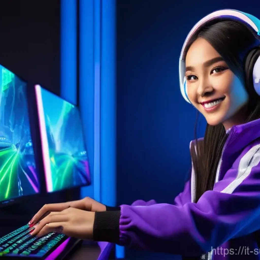 서든어택 무료 스킨 얻는 법 - **Prompt:** "A vibrant, dynamic illustration of a female gaming influencer, appearing to be in her m...