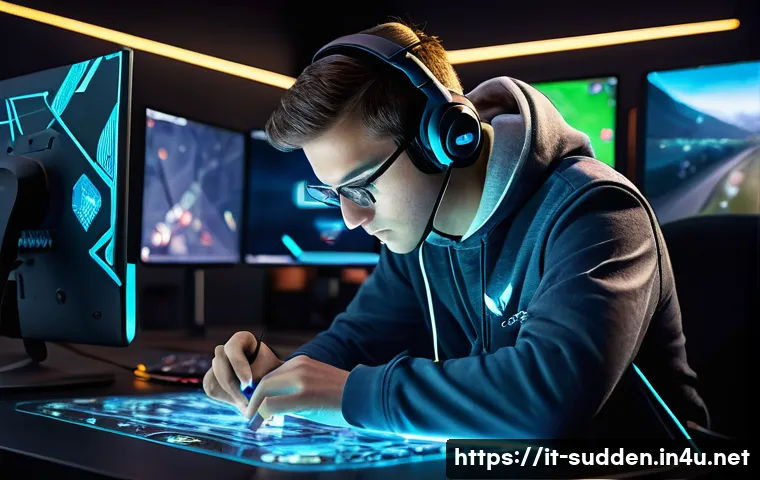 서든어택 서브 미션 클리어 팁 - **Prompt: Strategic Map Mastery** "A highly focused male or female gamer, mid-20s, intensely stu...
