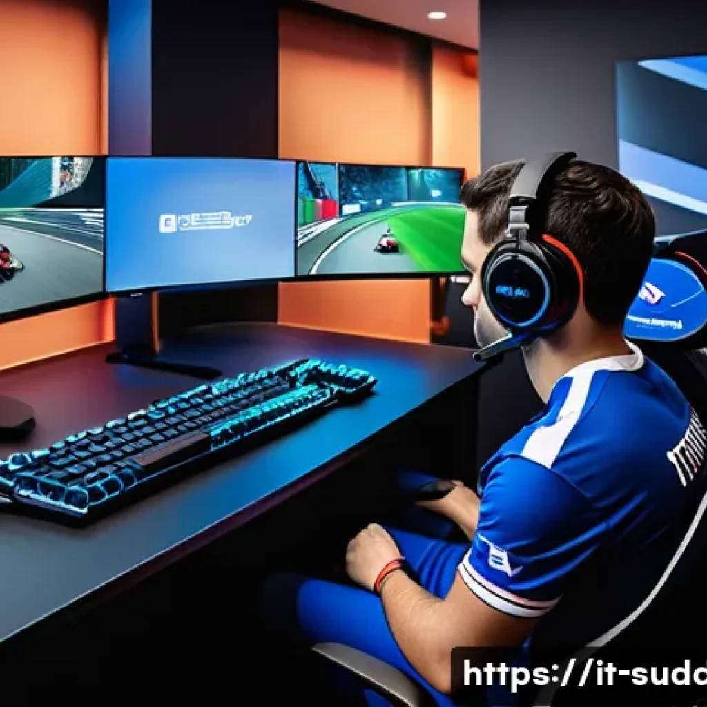 서든어택 e스포츠 팀 정보 - A dynamic esports team room setting featuring an Italian professional gaming team intensely communic...