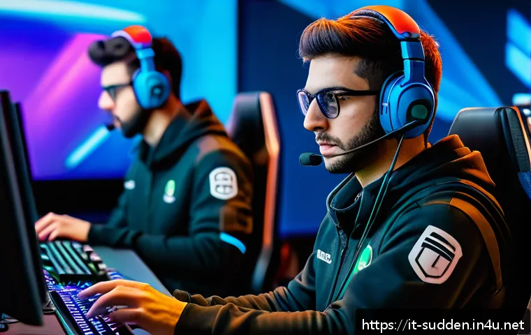 서든어택 랭크 시스템 - A dynamic esports scene set in a modern Italian gaming arena, featuring a diverse team of young adul...